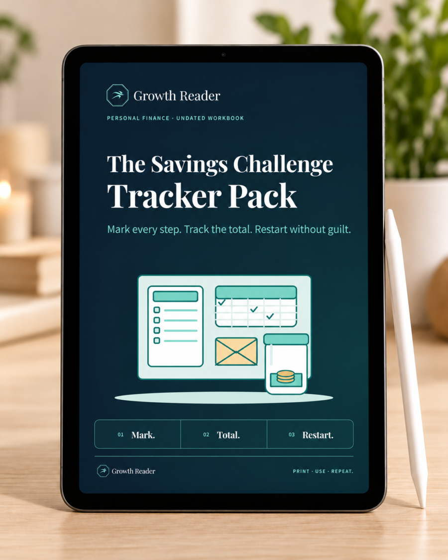 The Savings Challenge Tracker Pack